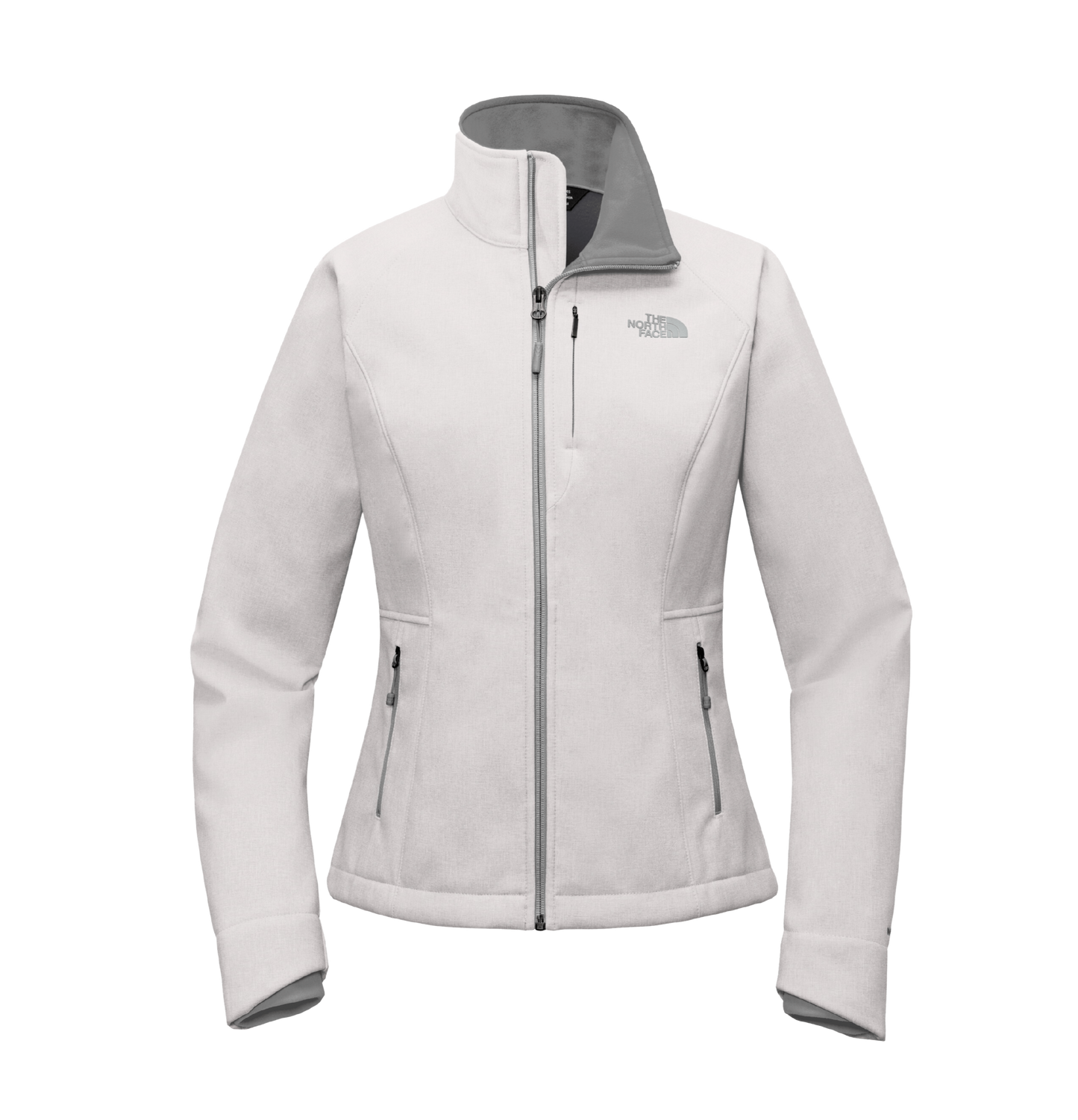 TNF Light Grey Heather / SM Custom The North Face Ladies Apex Barrier Soft Shell Jacket