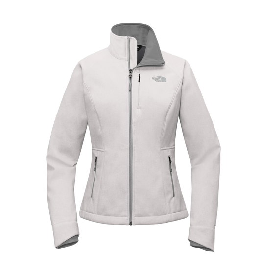 TNF Light Grey Heather / SM Custom The North Face Ladies Apex Barrier Soft Shell Jacket