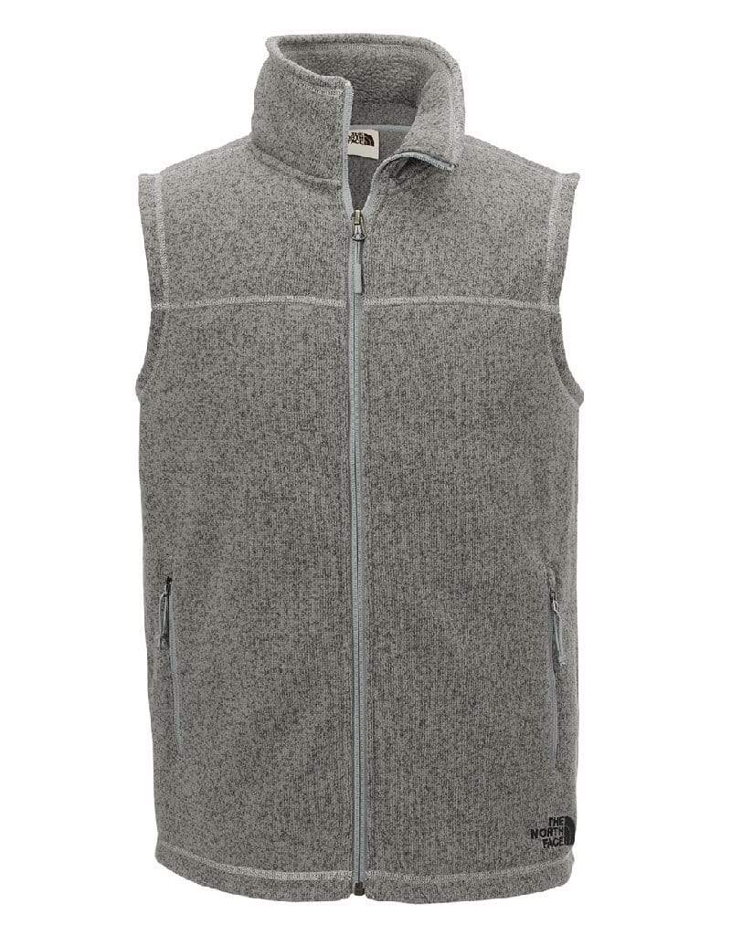 TNF Medium Grey Heather / SM Custom The North Face Sweater Fleece Vest