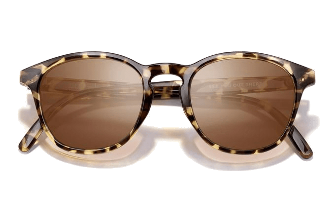Tortoise Amber Custom Sunski Yuba Polarized Sunglasses