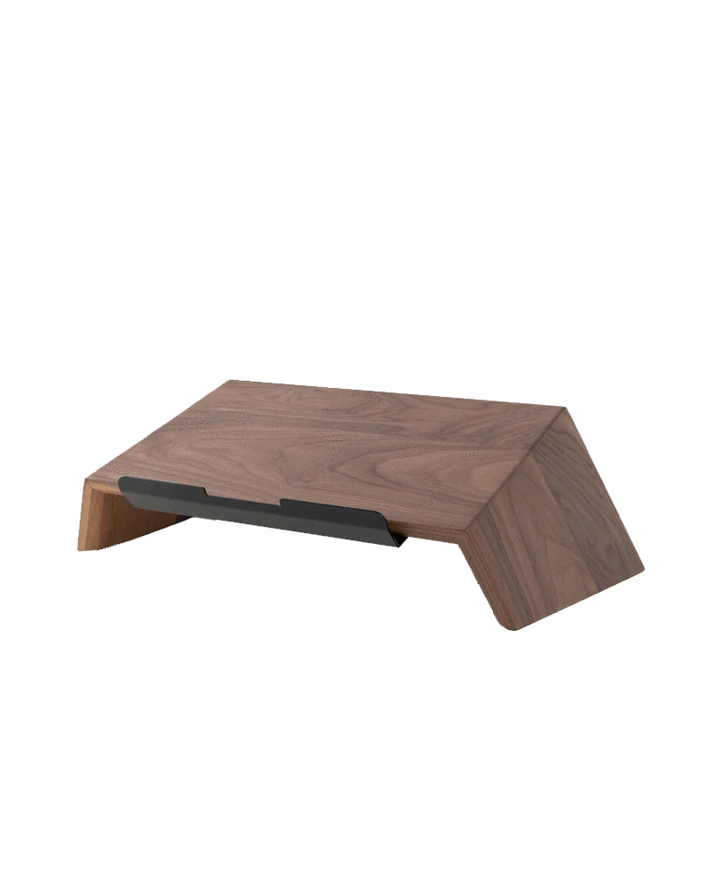 Walnut Custom Solid Wood Laptop Stand