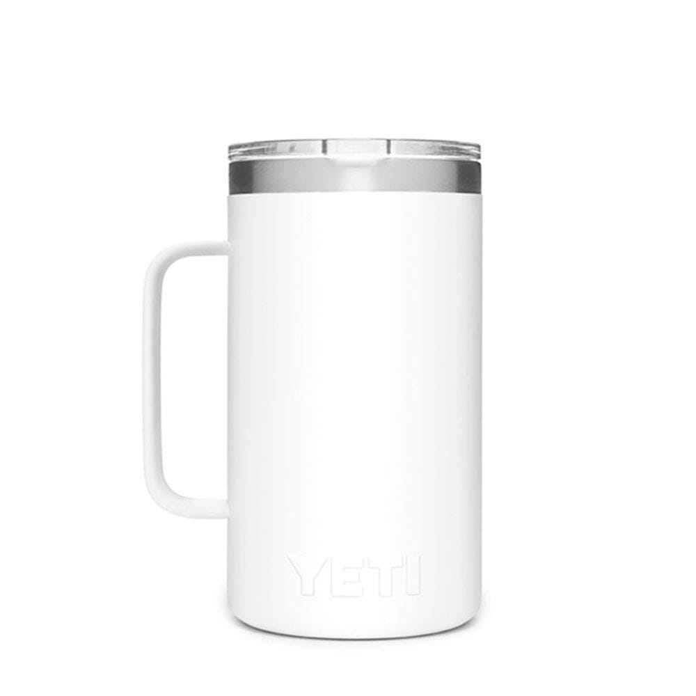White Custom YETI Rambler 24oz Mug