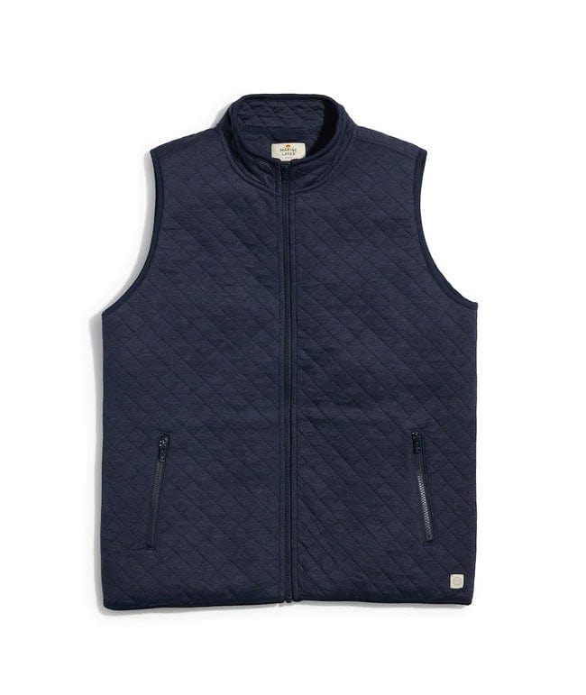 XS / Navy Custom Marine Layer Men's Corbet Full Zip Vest